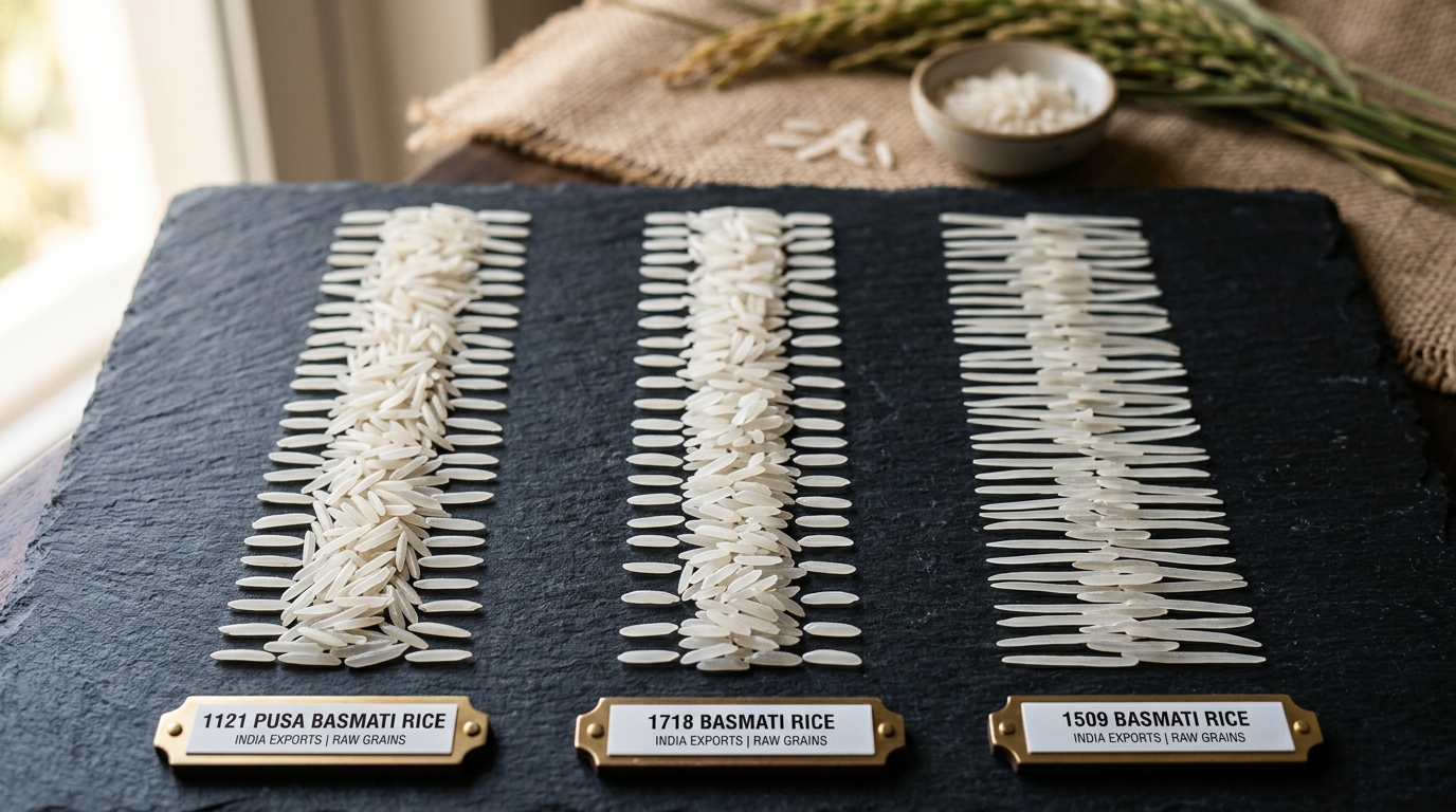 1121 vs. 1718 vs. 1509 Basmati: The B2B Importer's Guide to Rice Varieties